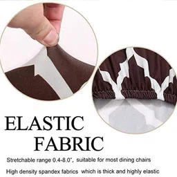 roodra creations Velvet 3+3 Seater L-Shape Chair Plain Cover image 3