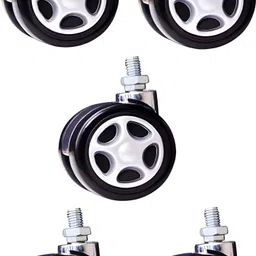 shreyansh Office Chair Thread Caster Wheels–Universal Fit, Smooth, Heavy-Duty Replacement Swivel Furniture Caster-picture-21
