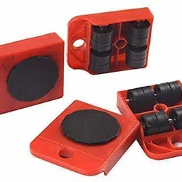 sonani Furniture Shifting Tool Set/Furniture Lifter/Furniture Movers (Red) Industrial Furniture Caster (Pack of5) Industrial Furniture Caster image 2