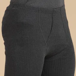 VAN HEUSEN Men Grey Solid Antibacterial Snug Fit Thermal Bottom Men Pyjama Thermal image 5