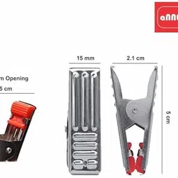 anne-kee Stainless Steel Multipurpose Hanging Clips Cloth Drying Non-Slip Clips Baby Clot Stainless Steel Cloth Clips image 5