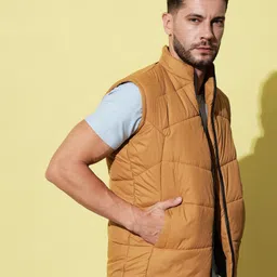 nysine Men Solid Bomber Jacket image 3