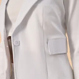 shakuntlam fashion house Women 3-Piece Cotton Blend Suit Set-Blazer Pants & Camisole Top for Office ,Business Solid Suit image 4