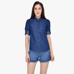 houseofcommon Women Regular Fit Solid Casual Shirt image 1
