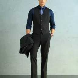 arrow Solid Men Waistcoat image 5