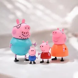 mahi zone Peppa Pig Family Set of 4, Peppa Pig, George, Daddy Pig, Mommy Pig Toys _M158-picture-44