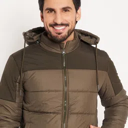 vero amore Men Colorblock Quilted Jacket image 1