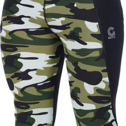 goto Printed Men Green Tights image 4