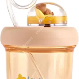 elecart Teddy bear Freezer Frosty Mug Lid Holder Cup with straw 390 ml Water Bottle-picture-23