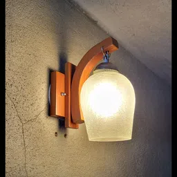 poojappm Wallchiere Wall Lamp Without Bulb image 4