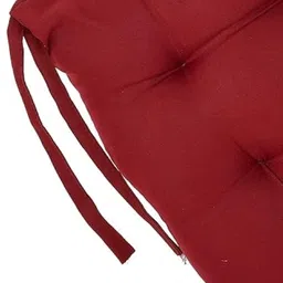 livspacey Microfibre Chair Pad Pack of 4 Solid Soft Square Seat Chair Pad for Home, Office & Car | 40x40x5 CM image 5