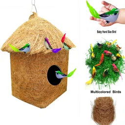 liveonce 4 birds with compact classic hut -STRONG Bird House image 2