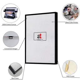 art street Multicolour Synthetic Wood Art Print image 3