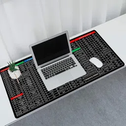 dickson Keyboard & Mouse Pad With Shortcut Keys For Windows (80x30)cm Desk Pad Non Slip Base Mousepad image 2