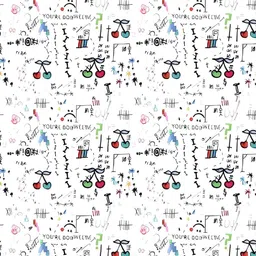 rg creation Women Abstract, Printed Round Neck Reversible Linen Blend White, Green T-Shirt image 4