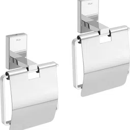 dlii Stainless Steel Square Toilet Paper Holder - Design TP Rack Freestanding Models Stainless Steel Toilet Paper Holder image 1