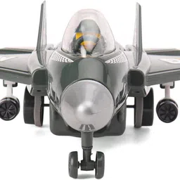 zokato Friction Powered MIG Fighter Plane (Multicolor, Pack of: 1) for Kids/Toddlers image 2