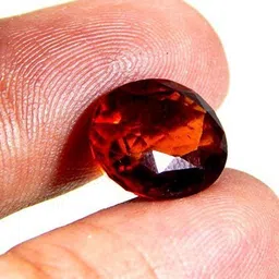 hoseki Lab Certified Ceylone Gomedha Gomed Hessonite Gemstone 7.0Cts stone Regular Oval Crystal Stone-picture-24