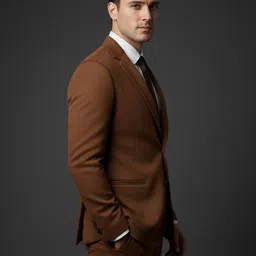 cjc Men Solid Single Breasted Casual Blazer image 3