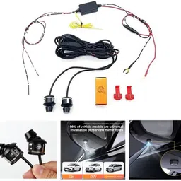 maties Universal Rearview Car Mirror Angel Wing Shadow Light 250 Car Fancy Lights image 2