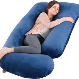 wild mint ultra soft j shaped Polyester Fibre Solid Pregnancy Pillow Pack of 1-picture-10