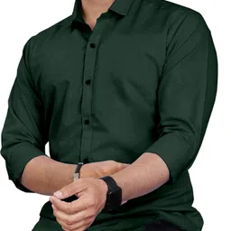 sedum sestri Men Regular Fit Solid Spread Collar Casual Shirt-picture-12