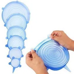 IOX®-901-TG-Microwave Safe Silicone Lids for Bowls Cups Mug Glass Bowl Stretch Reusable Cover 5 inch Lid Set, Pack of 6-image-81