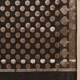 naveera Cotton Silk Woven Black Women Dupatta image 3