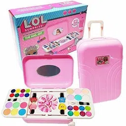 sabirat Real Make Up Kit For Girls Makeup Palette With Mirror With Trolley For Your Little Princess [LoL]-picture-28