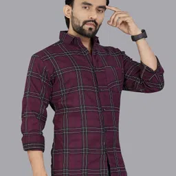 metronaut Men Regular Fit Checkered Casual Shirt image 4