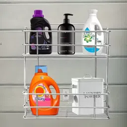 dhruvmagic Utensil Kitchen Rack Multipurpose Detergent Holder/Bathroom Rack/Shelf/Bathroom Accessories Steel image 2