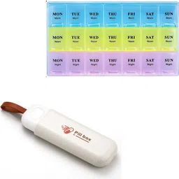 Daily Portable 3-Compartment Pill Box for Daily Use + 3-Line Medicine Pill Box Pill Box-image-14