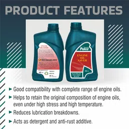pl super palco Engine Oil Saver Additive Treatment 400ml Improves to Viscosity Which Reducing Consumption of Engine Oil Prevents Leaks Improving Overall Engine Efficiency Oil Flush and Treatment image 5