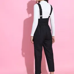 tokyo talkies Women Regular Fit Black Cotton Blend Trousers image 3