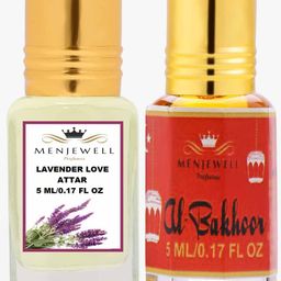 Menjewell Set Of 2 Lavender Love & AlBhakoor Attar Perfume-picture-36