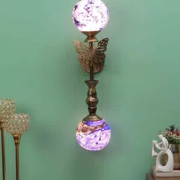 decorativeray Flower Metal Novelty Wall Light (Gold) image 1