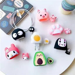 WEI INTERNATIONAL Compatible for iPhone Charger Case Cover for 18-20W Full Protection FUNNY Cable Protector image 2