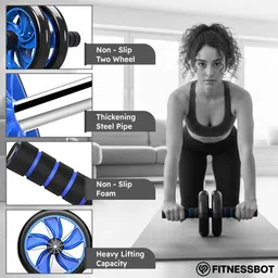 fitnessbot CoreGlide Ab Roller Wheel for Abs, Core and Upper Body Training Ab Exerciser image 3