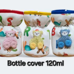Baby Feeding Bottle Cover 120Ml/4Oz 100%Cotton- Pack Of 3-image-2