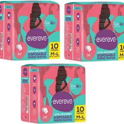 evereve Ultra Absorbent, Heavy Flow Disposable Period Panties Size - M-L Sanitary Pad-picture-27