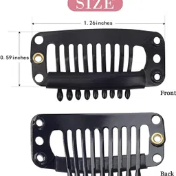 d-divine Extension Clips For Women & Men (14 Pcs) - Patch Clips Hair Extension image 5