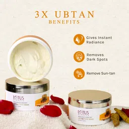 lotus herbals Radiance Boost Ubtan Face Mask| Glowing Skin |Reducing Dark Spots Face Shaping Mask image 3
