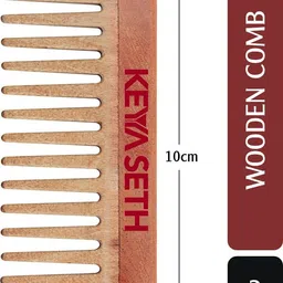 keya seth aromatherapy Neem Wooden Comb Wide Tooth for Hair Growth for Men & Women All Purpose Small Size.-picture-21
