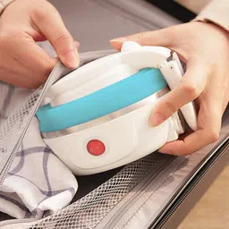 sprucezone Travel Folding Electric Kettle Collapsible Portable Tea Coffee, Water with Lid Electric Kettle image 2