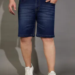 bigbanana Dyed/Washed Men Denim Dark Blue Denim Shorts-picture-22