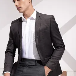 invictus Men Solid Single Breasted Formal Blazer-picture-41