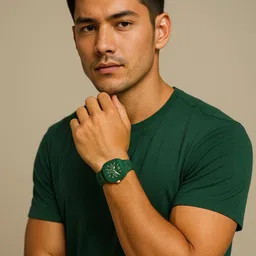 niddleman Japanese Movement Rugged Silicone Strap Everyday Analog Watch - For Men SPW-ANLG-JPN01 image 5