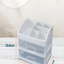 Kuber Industries White Water Resistant 2 Layer Cabinet Desktop Storage Organiser image 1