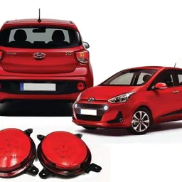 prtek Car Reflector Led Brake Light for Bumper(Rear/Back) Drl for Grand i10 2017-2018- Set of 2 Pcs with Wiring Car Reflector Light image 2