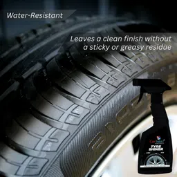 carsaaz Premium Tyre Shiner with 2 Applicator Pads | Tyre Polish, Tyre Shine Restorer 380 ml Wheel Tire Cleaner image 2